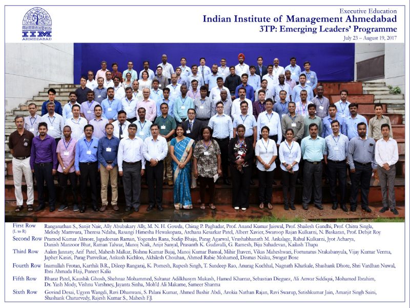 3TP Emerging Leaders' Programme à IIM Indian Institute of Management