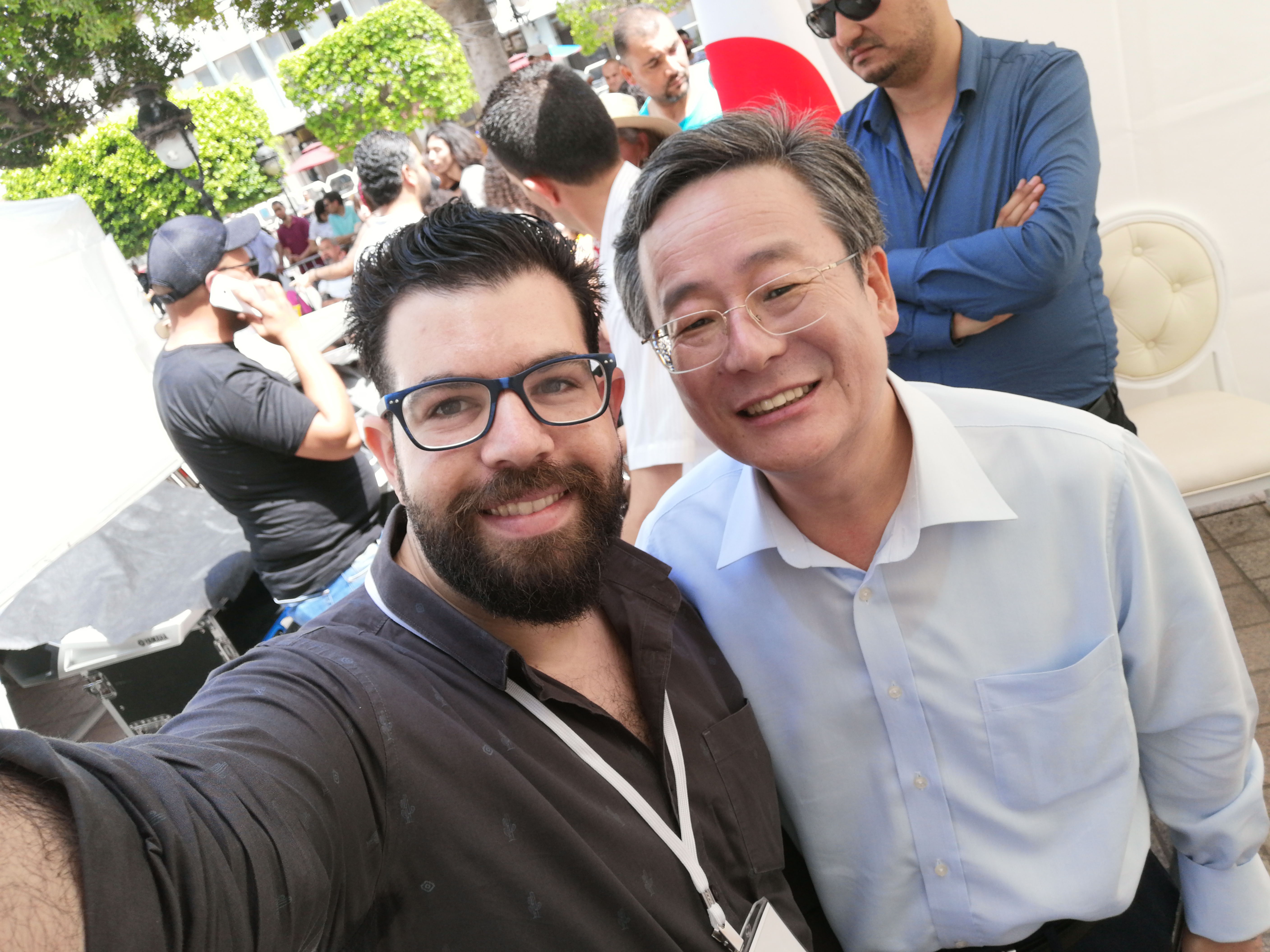 Avec Son Excellence Monsieur l’Ambassadeur de Corée Du Sud « CHO Koo-Rae » Lors de la 1re Edition du K-Pop Maghreb Festival organisée en Partenariat avec First Leaders Consulting